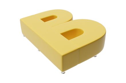 Диван пуф буква В