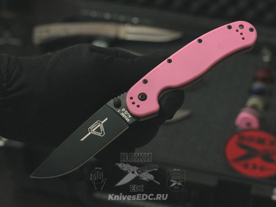 Складной нож Ontario RAT 1 Folder ONT/8866 c клинком из стали AUS-8A, рукоять GRN