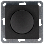 LED Диммер с накладкой 30-400W, 1gang 2way, цвет Антрацит