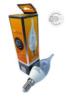 Светодиодная LED лампа CA37 6W E14 тёпл. пр. 5шт