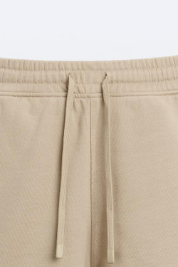 ZARA ШОРТЫ ДЖОГГЕРЫ, РЫЖЕВАТО-КОРИЧНЕВЫЙ