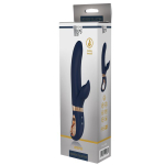 Темно-синий вибратор-кролик Atropos - 23 см. (Цвет: темно-синий)