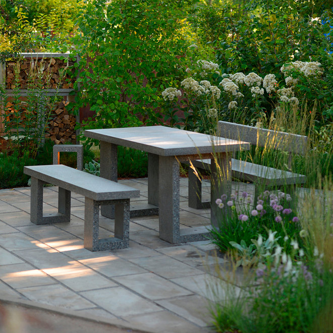 Комплект мебели из бетона (Concretika)