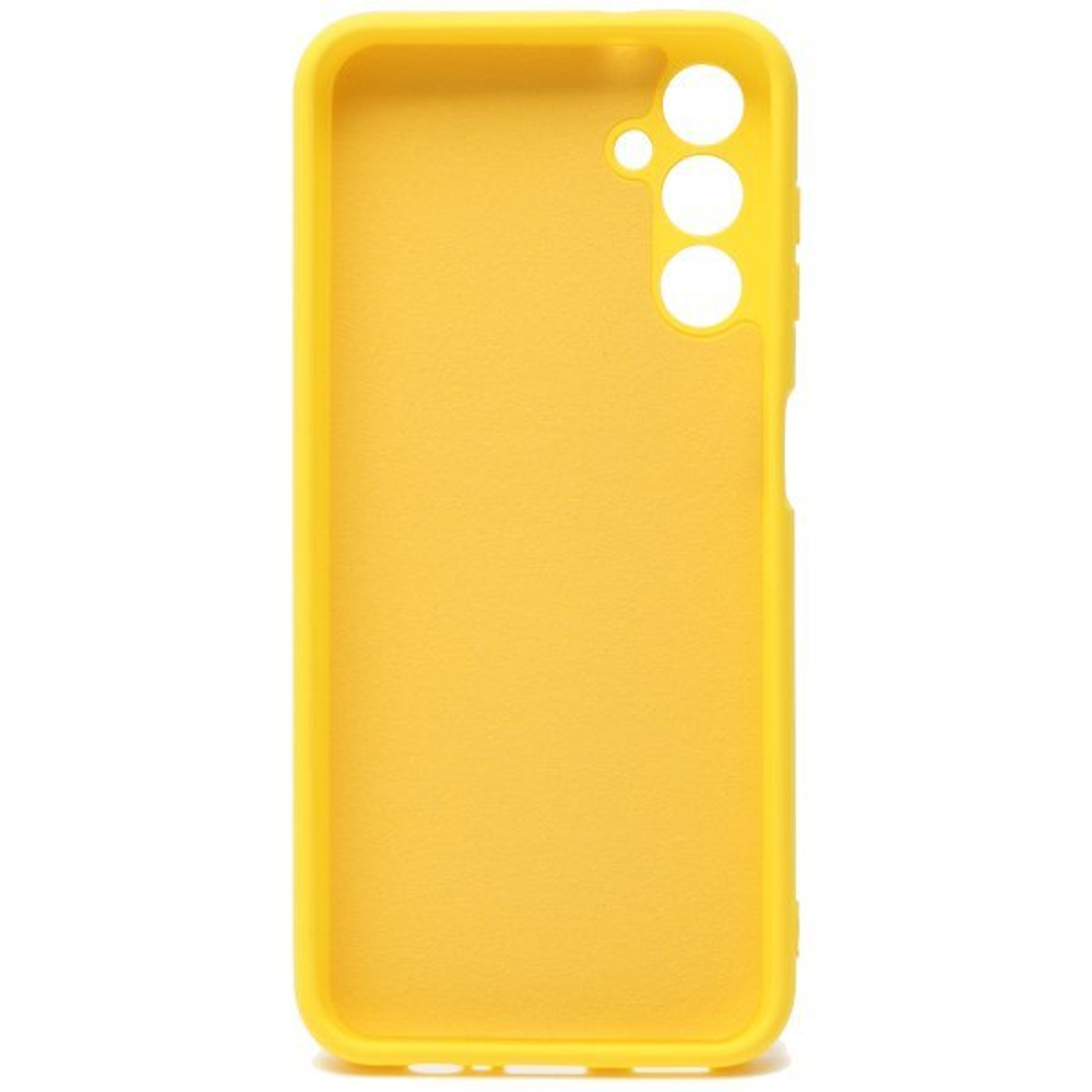 Накладка Samsung A14 4G/5G силикон матовый желтый Soft Case Zibelino