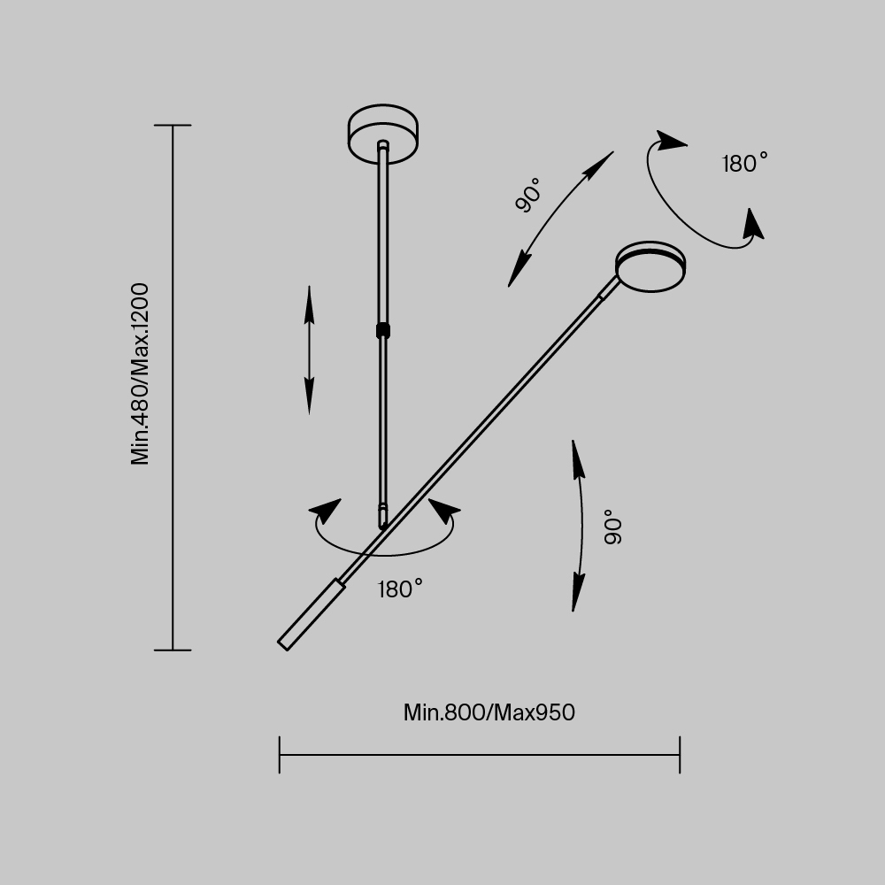 Подвесной светодиодный светильник Maytoni Fad MOD070CL-L8W3K