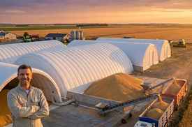 Ангары и силосы для хранения зерна: когда пневмоангар выгоднее