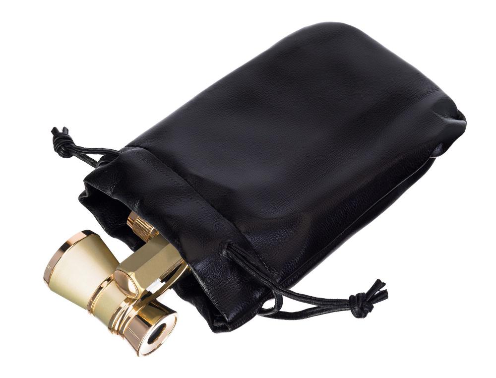 Театральный бинокль-лорнет Levenhuk Broadway 325E, золотистый