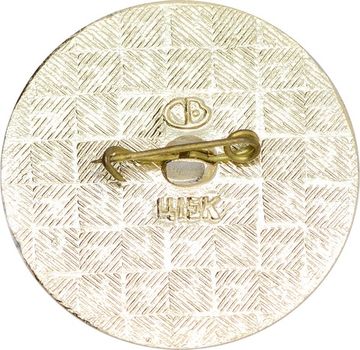 Значок "Фестиваль молодежи Волгоград 1977 год" СССР, булавка