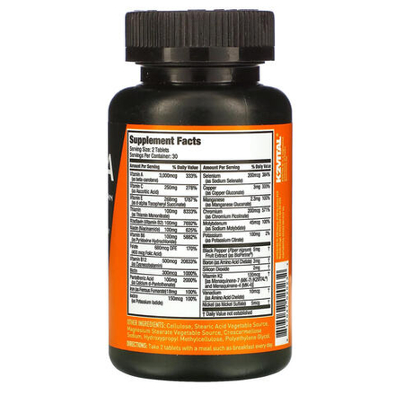 JYM Supplement Science, Vita, мультивитамины, 60 таблеток (Товар снят с продажи)