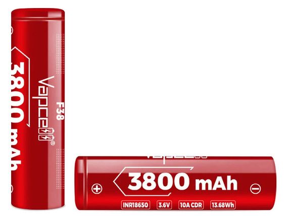 Аккумулятор Li-Ion Vapcell F38 18650 3800mAh