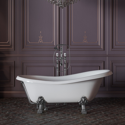 Ванна Migliore Milady 26241 на лапах Lux 185x82 см, хром