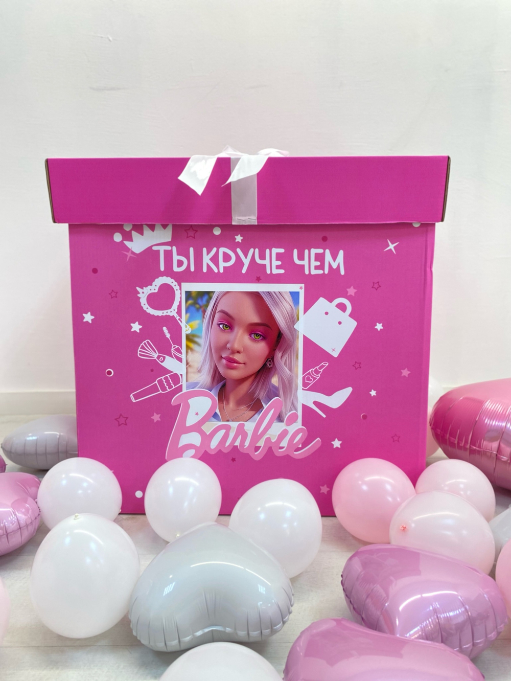 Воздушные шары Барби Розовая коробка №331
