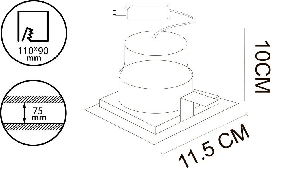 Точечный встраиваемый светильник Arte Lamp