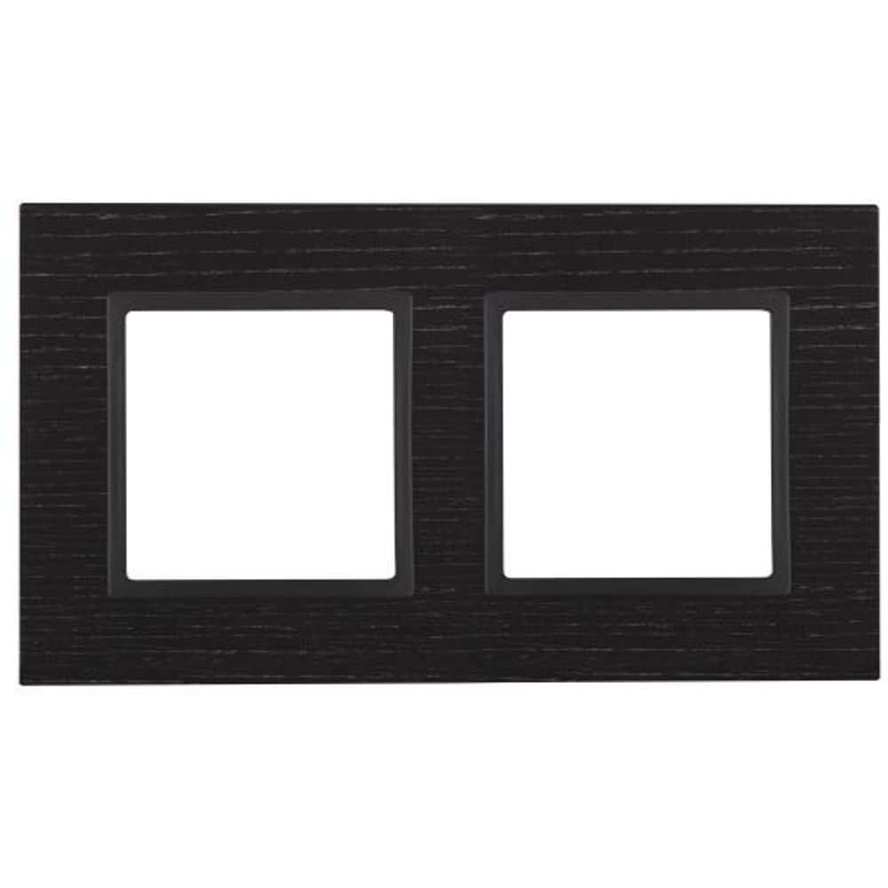 Рамка 2-м 14-5302-05 дерево Elegance черн. дерево+антрацит ЭРА Б0034571