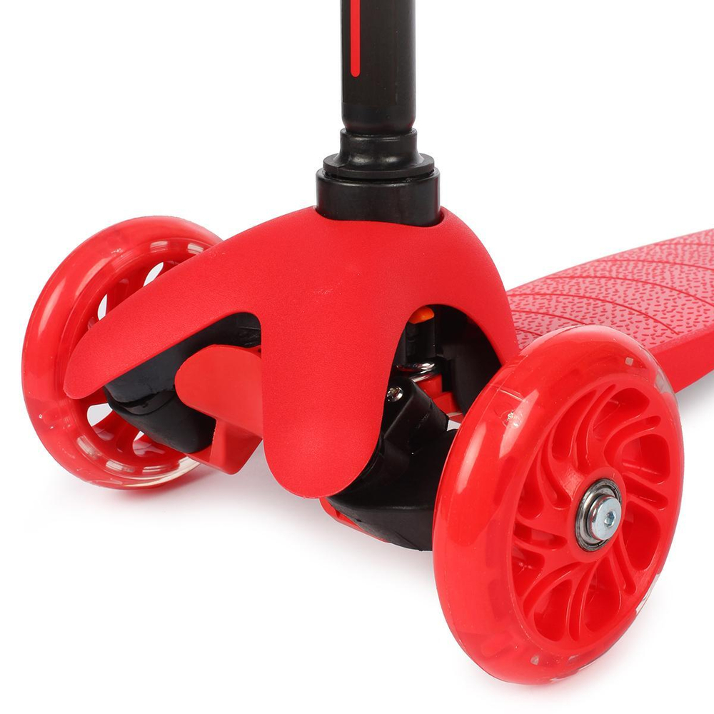 Самокат 3х кол. колеса светятся PU, 120/76 мм, ABEC-5