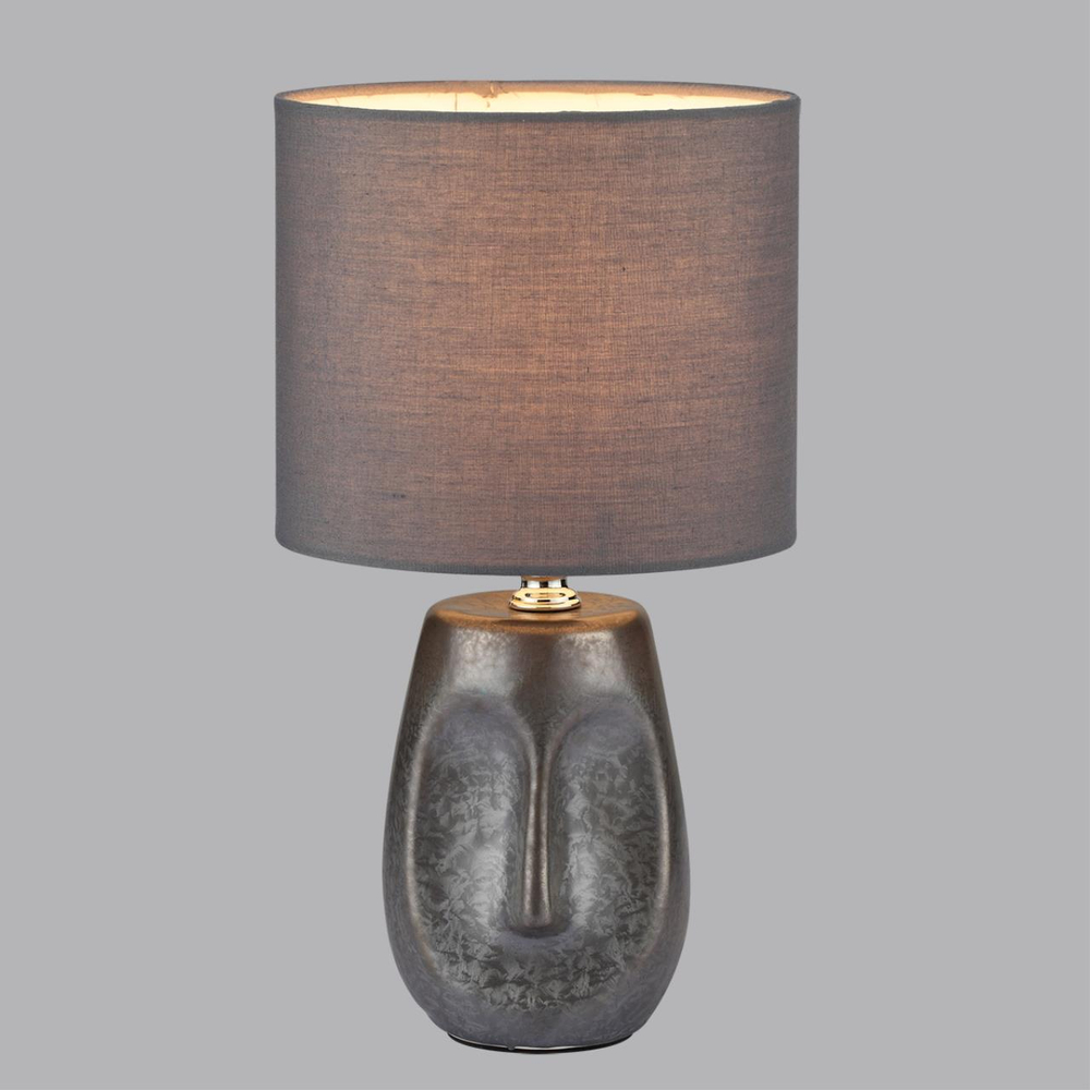 8147/1T MODERNI LN26 474 серый, керамика/текстиль Настольная лампа Е27 1*60W 220V AKIVI