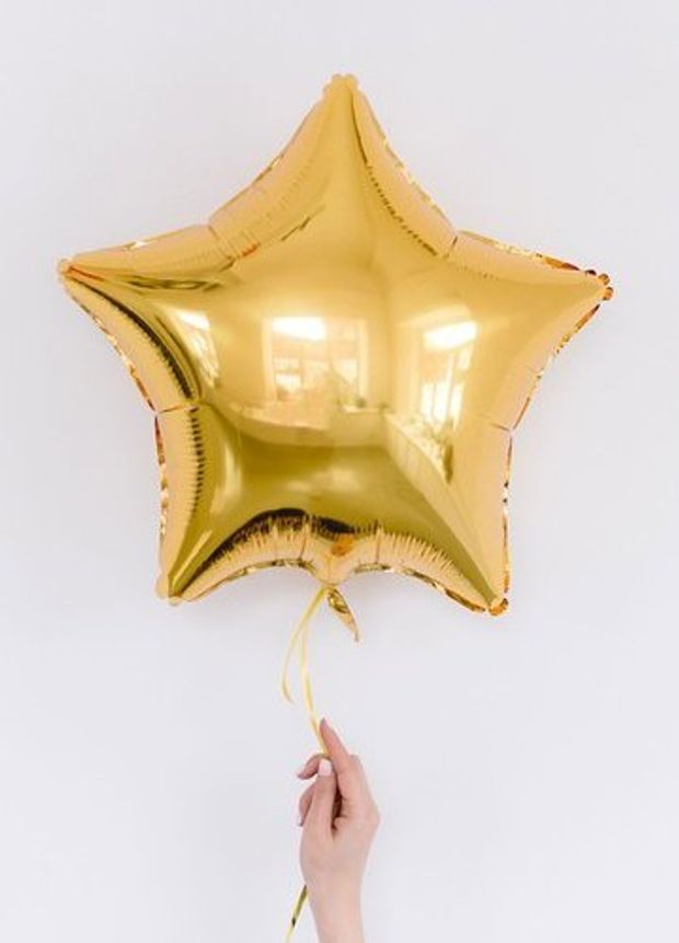 F Шар звезда (18'' / 46 см) Золото (БГ-15)