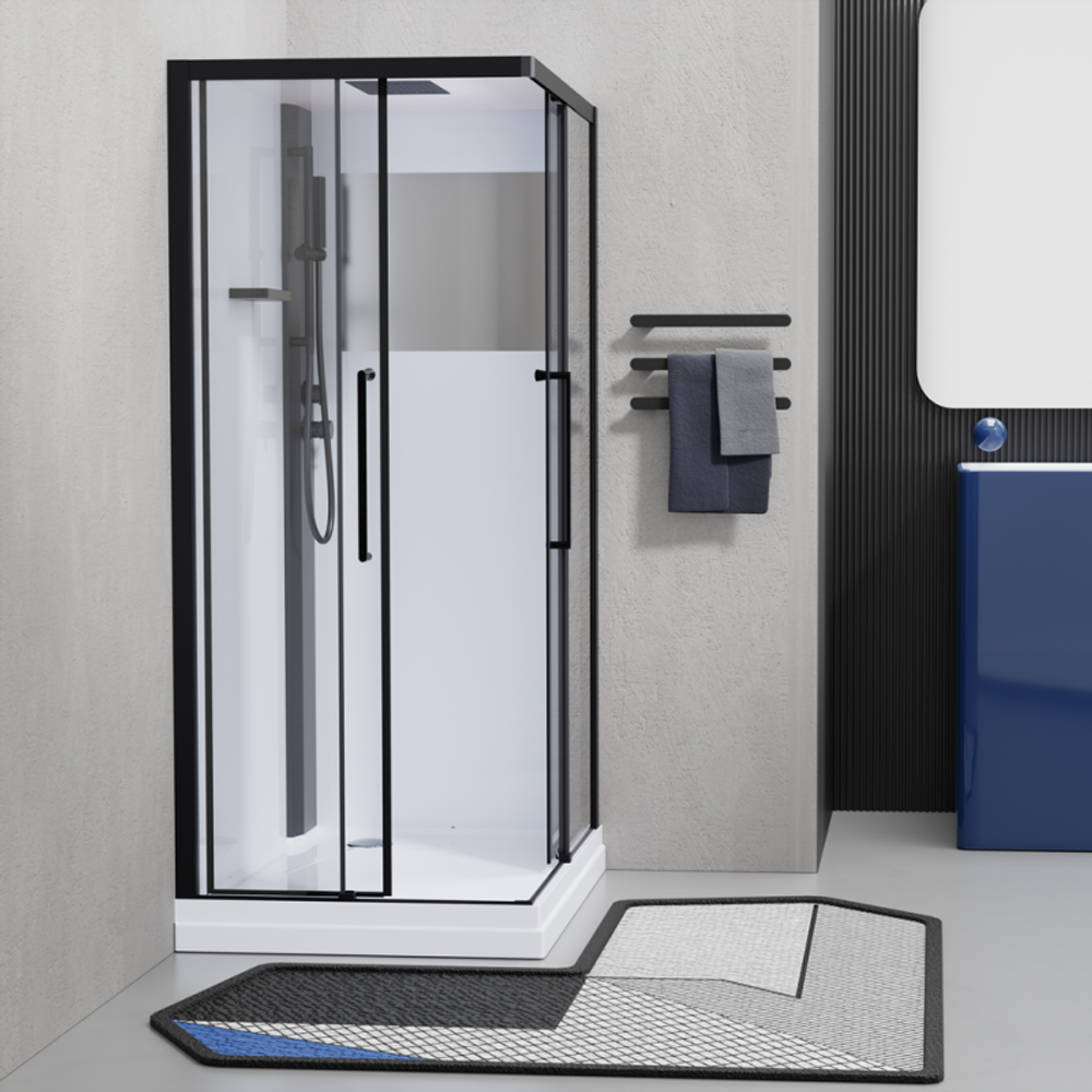 Душевая кабина Esbano ESKM100CKR 100x100x215 черный