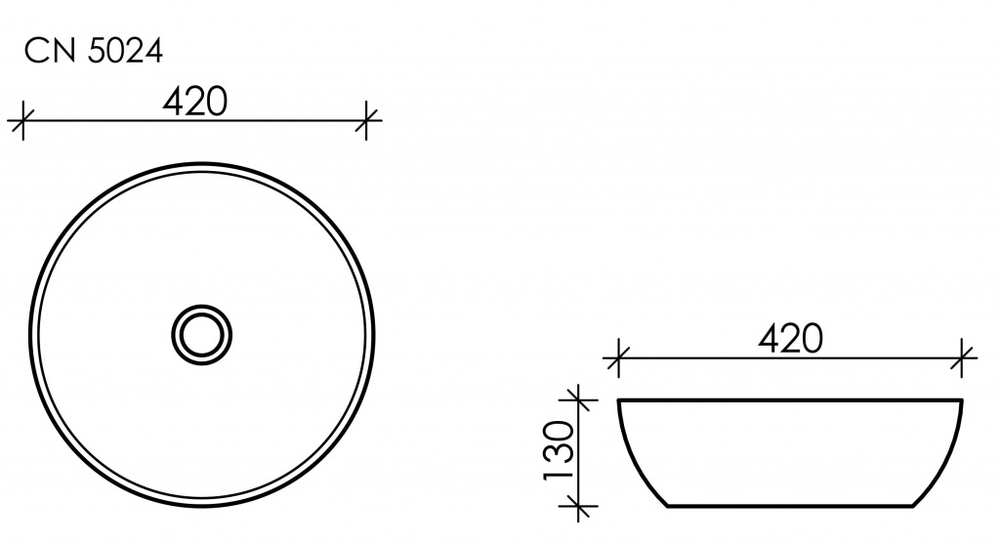 Рукомойник Ceramica Nova Element 42 см CN5024
