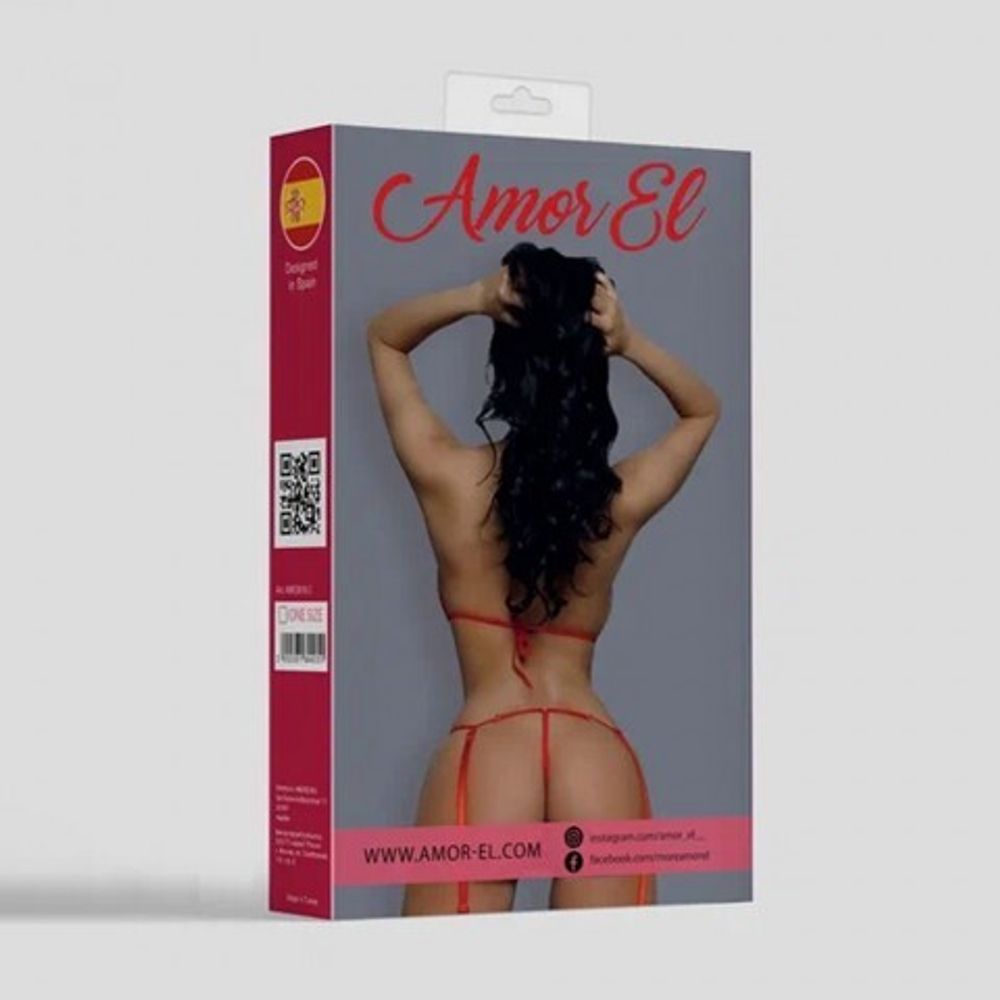 Комплект эротического белья Granada красный (S/M)