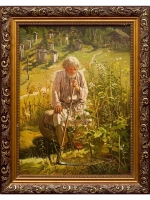 Картина маслом «Пасечник» Копия картины Крамского.  Дельцов