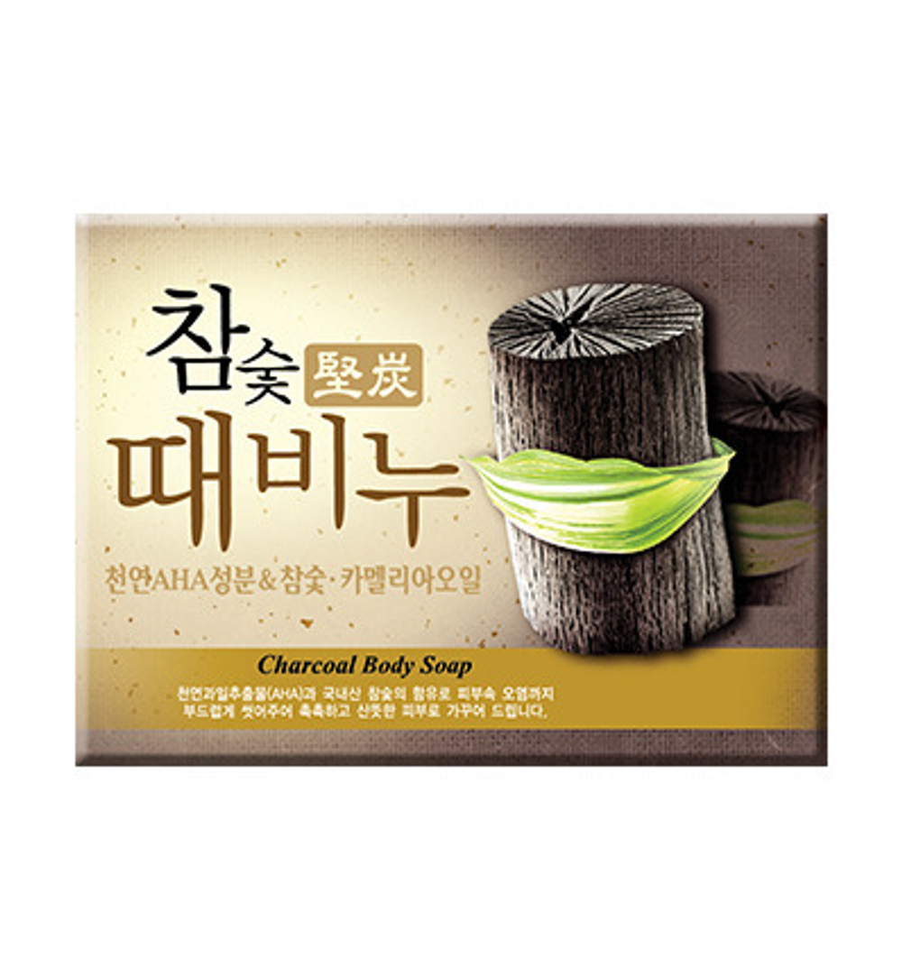 Мыло для тела и лица Mukunghwa Charcoal Body Soap Древесный уголь 100 г
