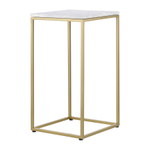 Набор из 2-х столиков mayen gold, белые/золотистые
