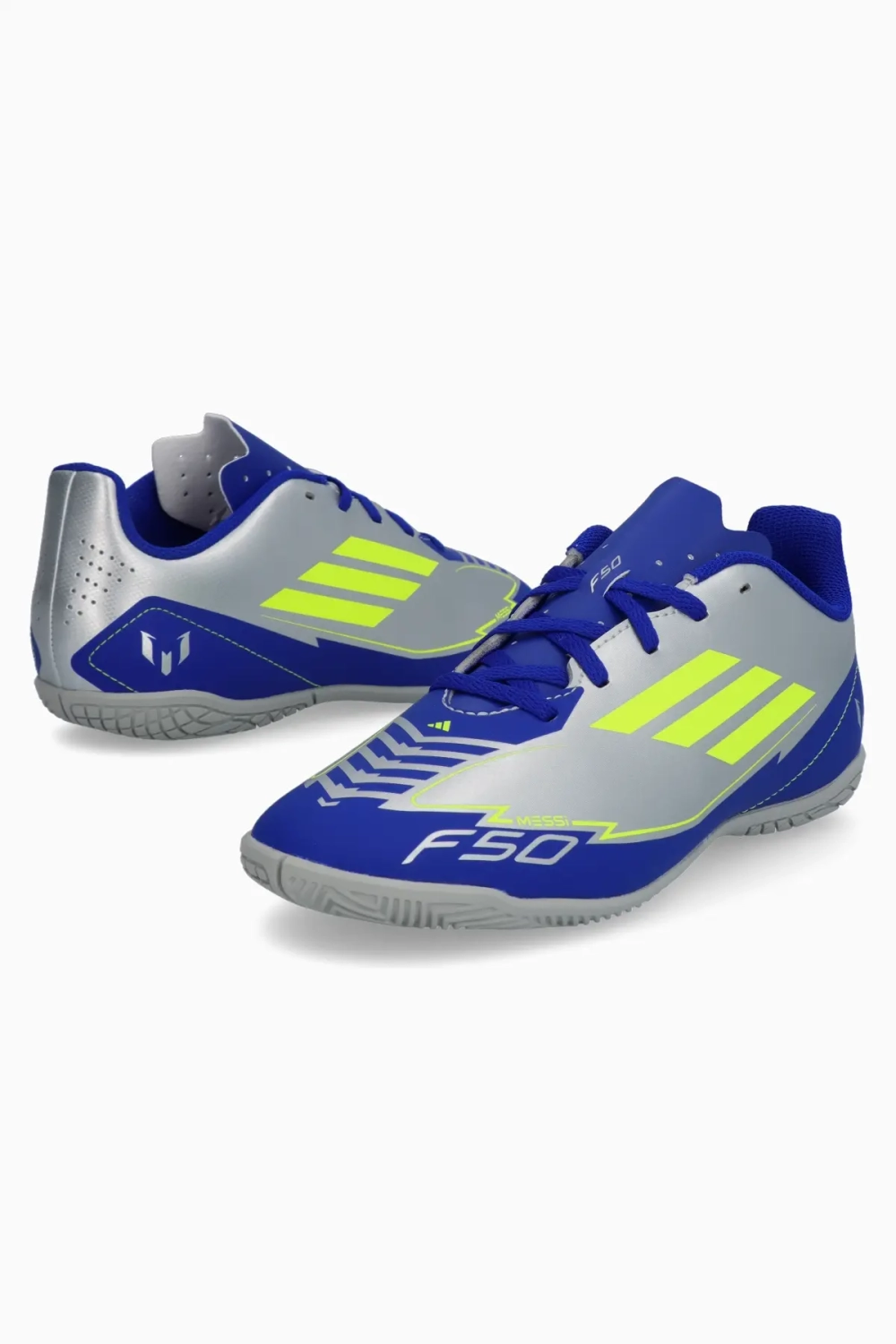 Футзалки adidas F50 Club Messi IN Junior - серебряный