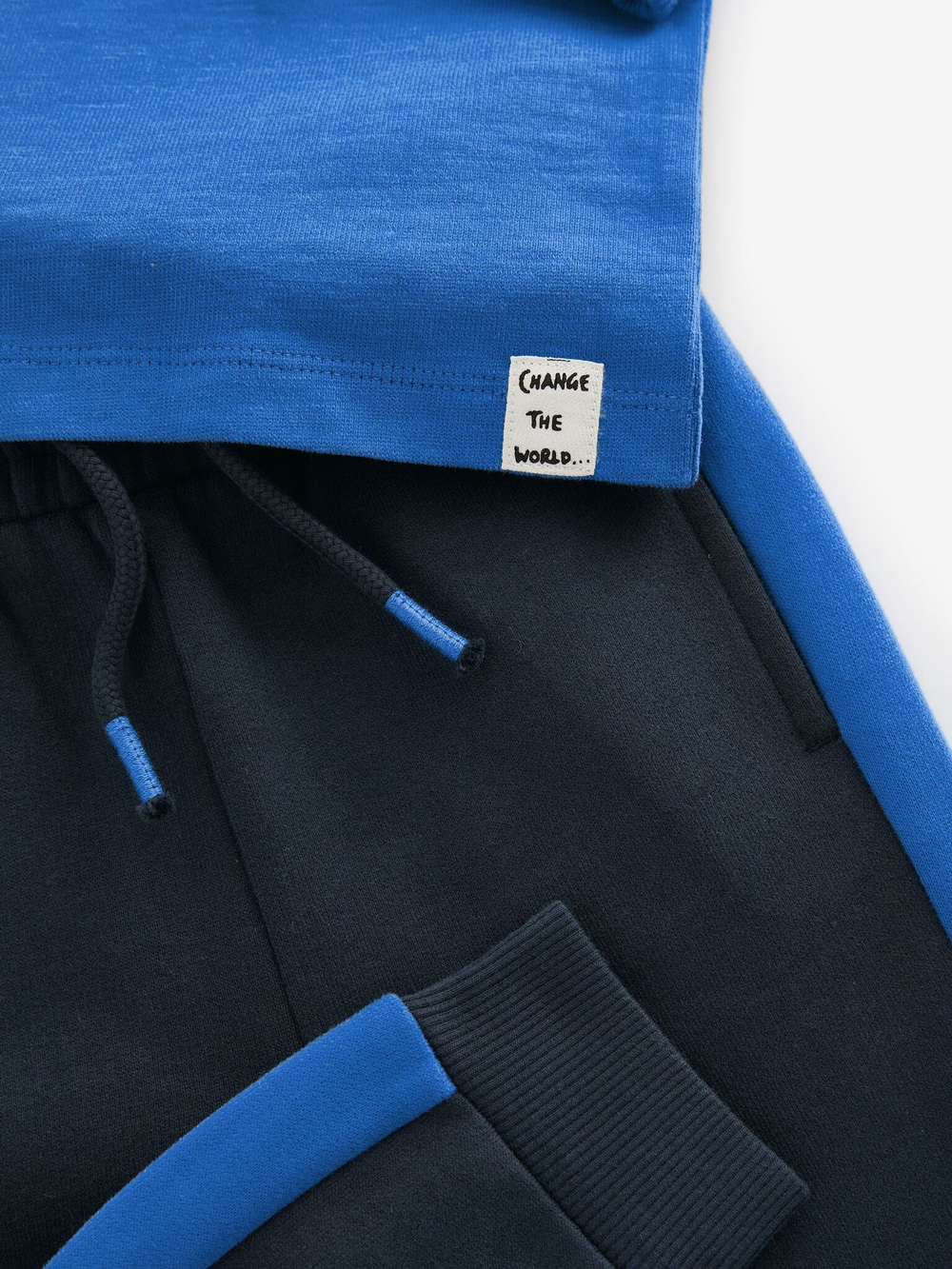 Лонгслив и джоггеры в комплекте для мальчика Next 683-048, Синий