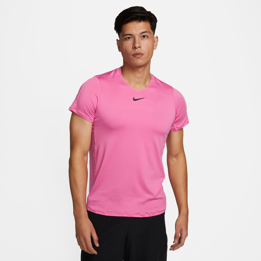 Мужское теннисное поло Nike Dri-Fit Advantage Dri Fit T-Shirt Men - Pink