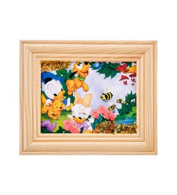 AMB-55/12 Картина «Дисней» (с янтарной крошкой) дер.рамка 7х9