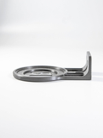 Настенный кронштейн-полка для Яндекс станций (Алиса) Лайт 2, серый, 3D печать, совместимость YNDX-00026