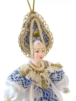 Кукла елочная игрушка Снегурочка