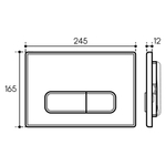 Панель смыва Aqueduto FORMA, белый глянец