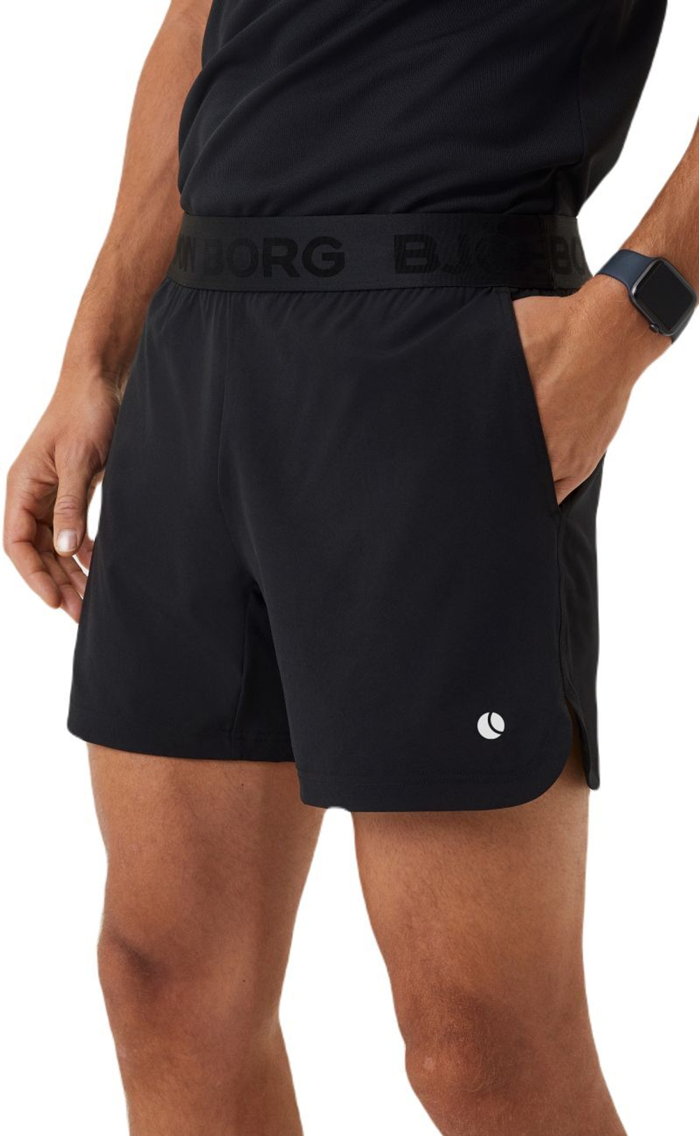 Мужские теннисные шорты Björn Borg Ace Short Shorts - черный