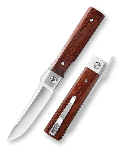 Складной туристический нож TRIVISA Dolphin-J Higonokami клинок 14C28N рукоять Rosewood (коричневый)