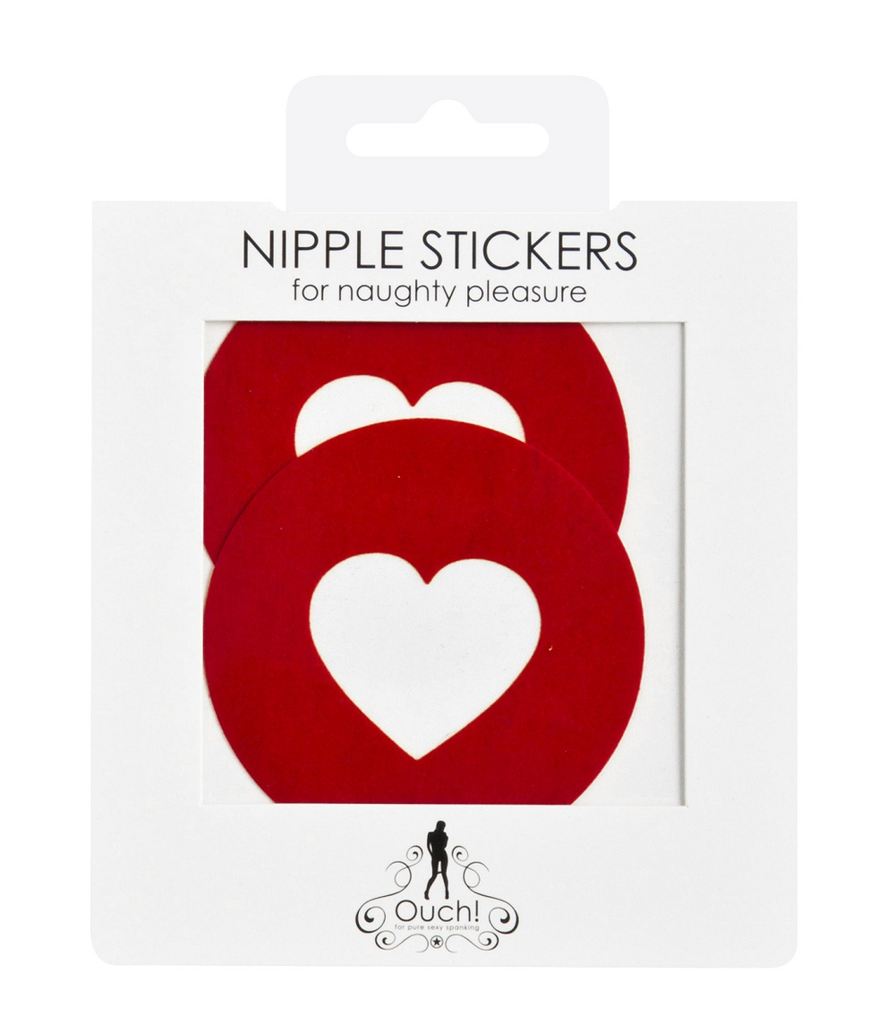 Красные круглые пестисы с сердечками