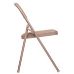 Стул складной для дома и офиса BRABIX "Golf Plus CF-003 Комфорт", бежевый каркас, кожзам бежевый, 531567