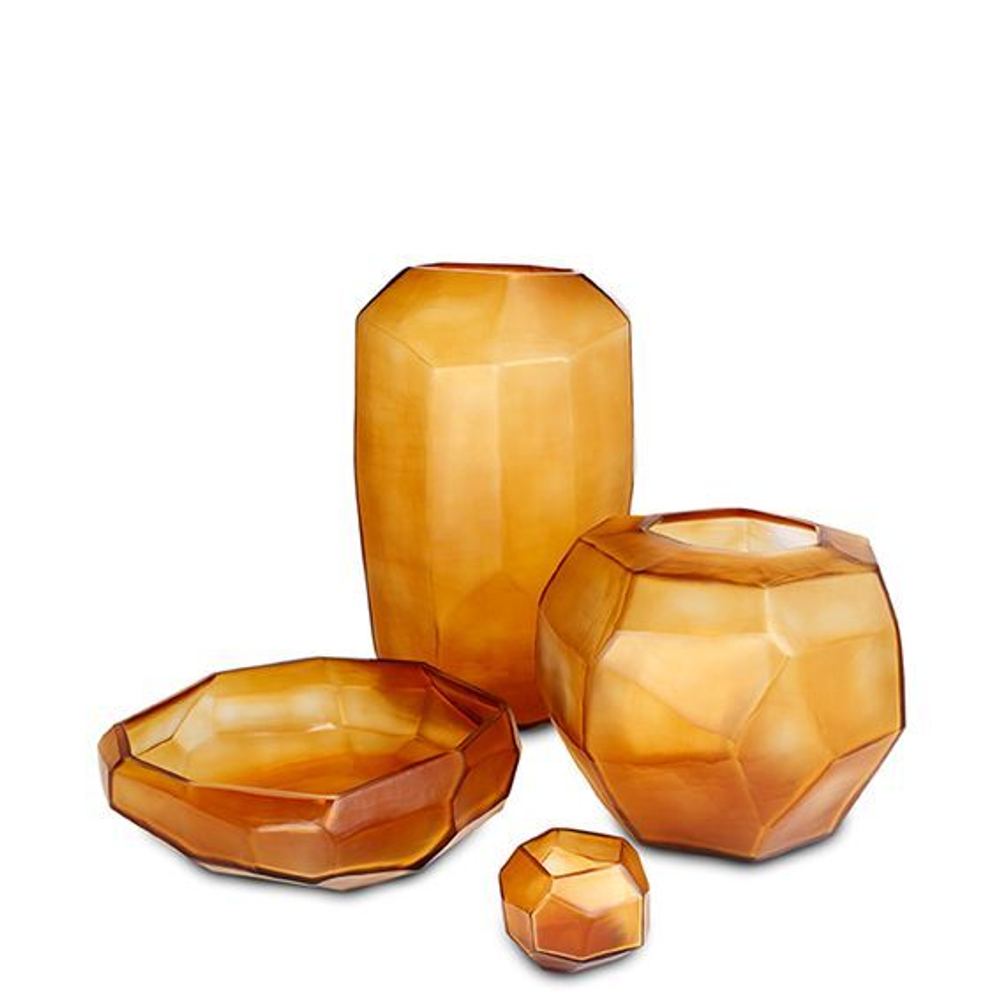 Чаша Guaxs Cubistic Clear/Gold, 40 см
