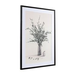 Панно декоративное Plant с черной рамой, 50х70 см