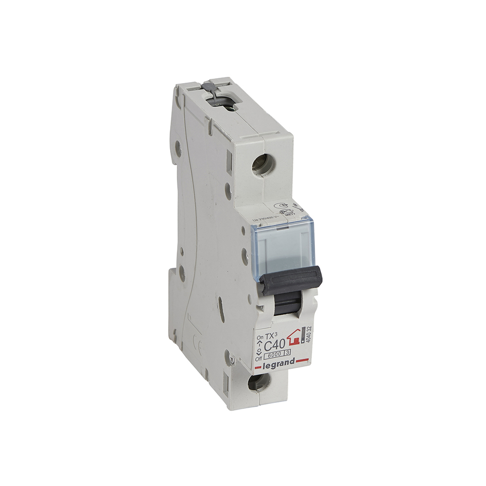 Автоматический выключатель Legrand 404032 1П C40A TX3 6000 6kA