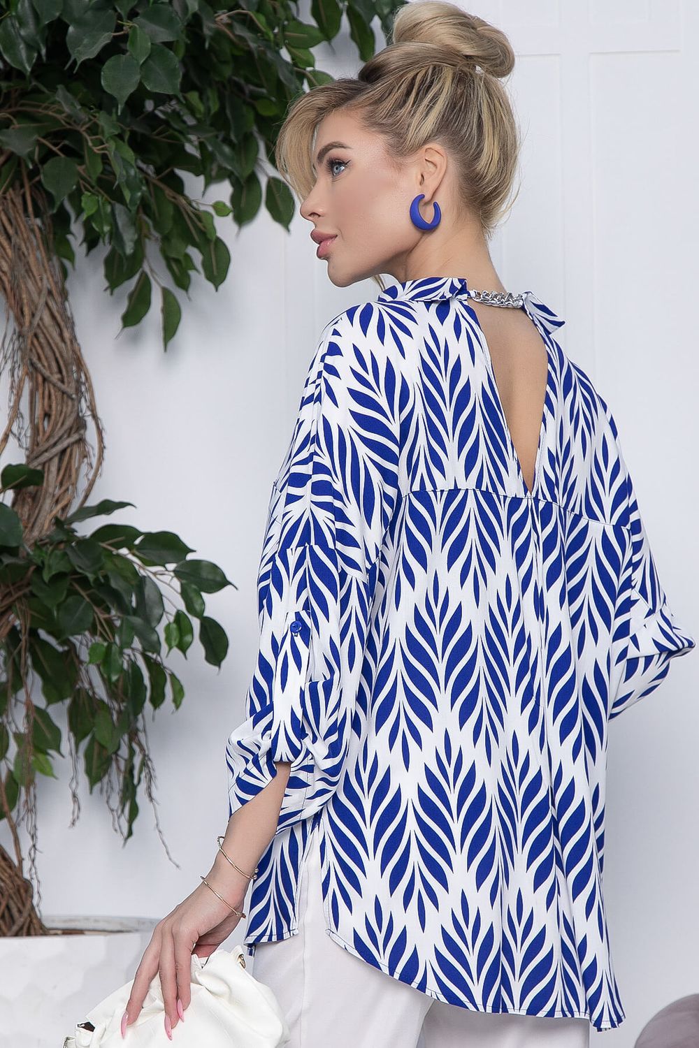 Рубашка Лето (сине-белая) Б10588 LT Collection