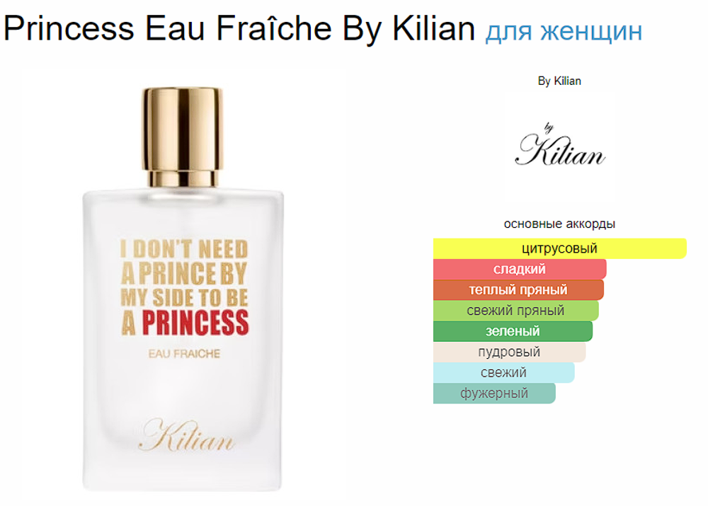 Princess Eau Fraîche By Kilian 50ml (duty free парфюмерия)
