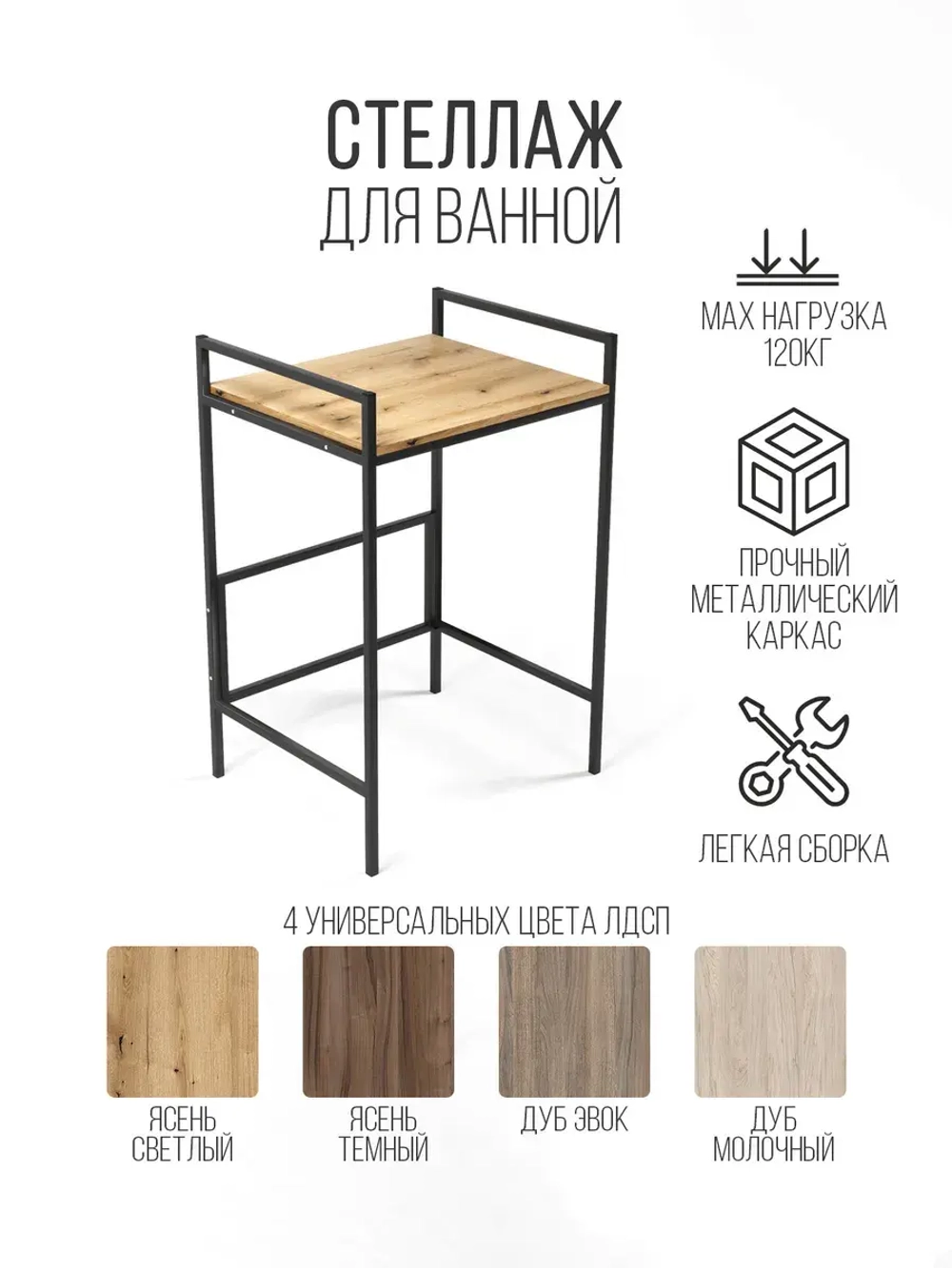 Стеллаж в ванную для стиральной машинки