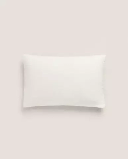 ZARA HOME РЕЛЬЕФНЫЙ ЛЬНЯНОЙ ЧЕХОЛ ДЛЯ ДЕКОРАТИВНОЙ ПОДУШКИ