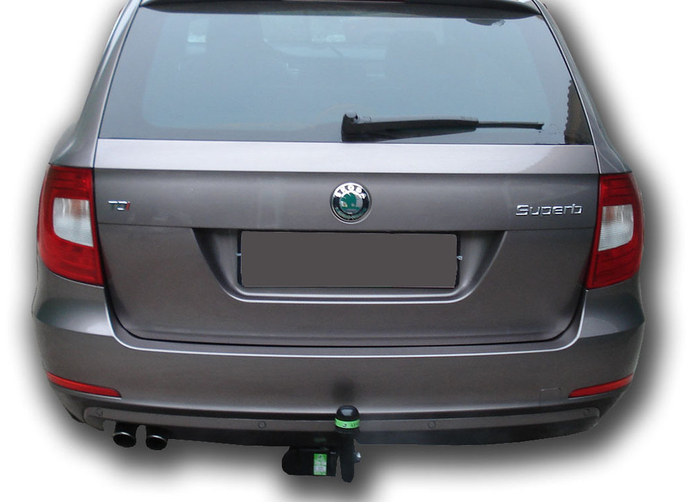 Фаркоп Лидер-Плюс для SKODA SUPERB 2 (универсал) 2009-2015, OCTAVIA 2 (лифтбек) 2008-2013 с электрикой (Smart) и сертифкатом в комплекте арт.(S106-A)