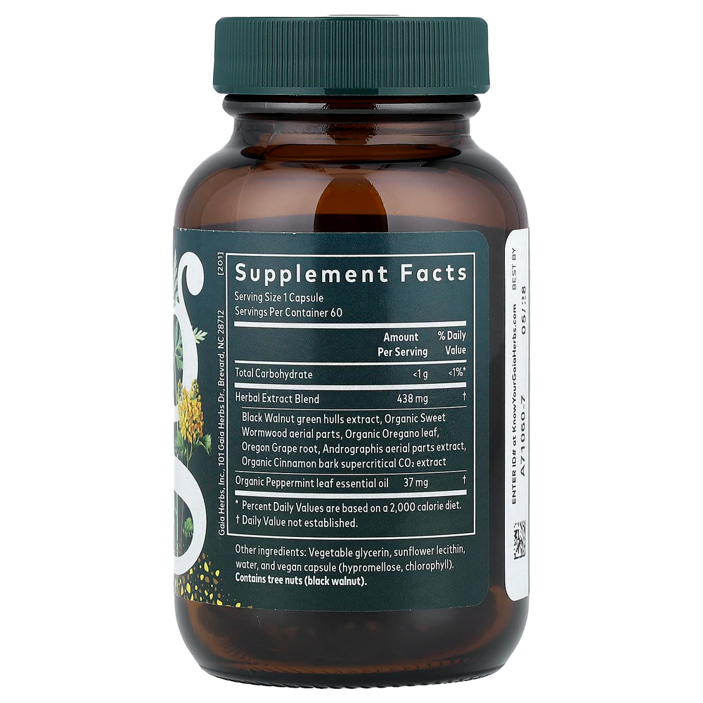 Gaia Herbs, Microbiome Cleanse, 60 жидких капсул Phyto-Caps®