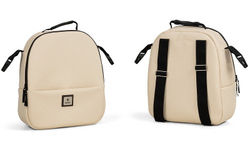 Детская коляска Tutis Viva 5 Plus Leather 2024 3 в 1 с автокреслом Elo Lux EduSky Grey 1452086 Vanilla