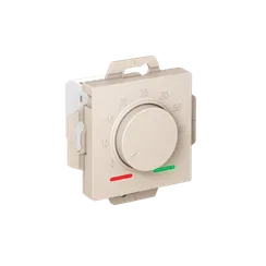 ATLASDESIGN ТЕРМОСТАТ электронный для теплого пола с датчиком, 10A, механизм, БЕЖЕВЫЙ