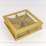 Коробка сборная 25х25х7 см (Золотой)